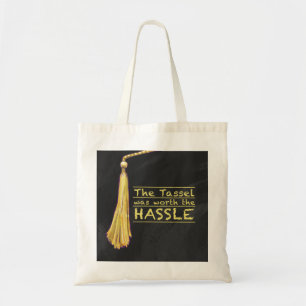 Bolso De Tela Molestia de Borla de Oro