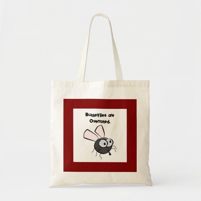 Bolso De Tela Molesto Mosquito cree que es un gracioso Personali (Frente)