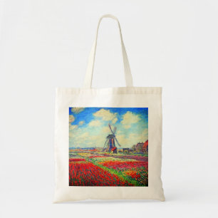 Bolso De Tela Molino de viento Monet Tulips