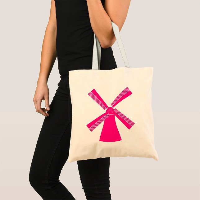 Bolso De Tela Molino de viento rosa (Subido por el creador)
