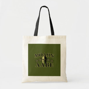 Bolso De Tela Molon Labe Espartano 5 estrellas Oliva Verde