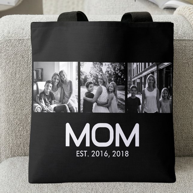 Bolso De Tela Mom Estableció Negrita Negra 3 Foto  (Subido por el creador)