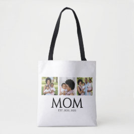 Bolso De Tela Mom Established Caps White 3 Photo Tote Bag