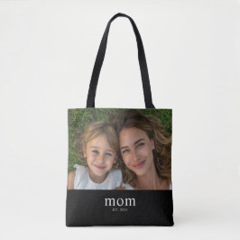Bolso De Tela Mom Established Modern Black Photo