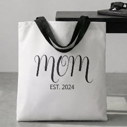 Bolso De Tela Mom Established New Mom Gift 