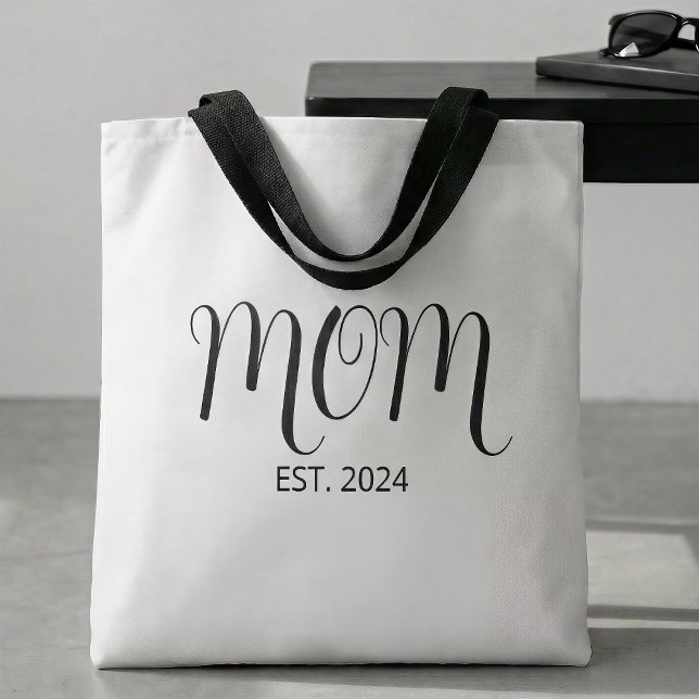 Bolso De Tela Mom Established New Mom Gift  (Subido por el creador)
