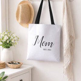 Bolso De Tela Mom Established New Mom Gift