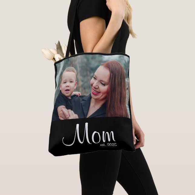 Bolso De Tela Mom Established Photo Gift (Detalle)