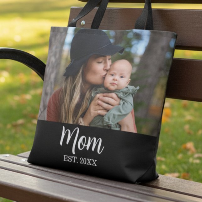 Bolso De Tela Mom Established Photo Mother's Day  (Subido por el creador)