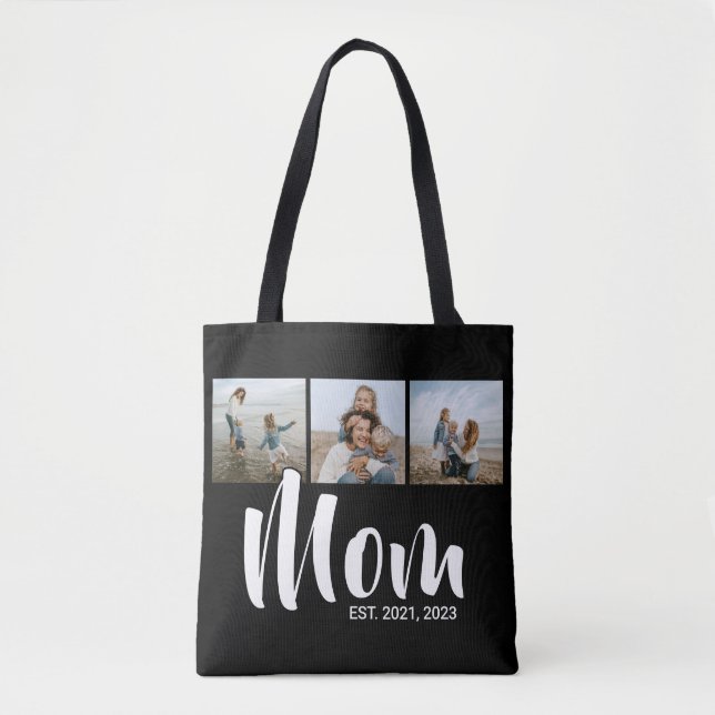 Bolso De Tela Mom Established Script Black 3 Photo (Anverso)