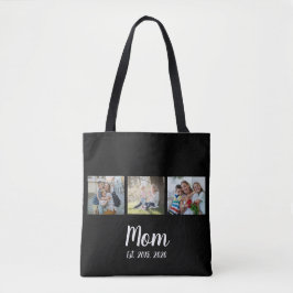 Bolso De Tela Mom Established Script Black 3 Photo