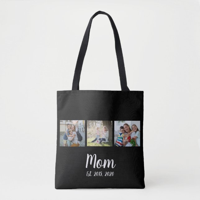 Bolso De Tela Mom Established Script Black 3 Photo (Anverso)