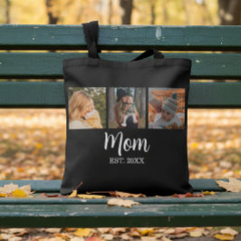 Bolso De Tela Mom Established Script Black 3 Photo