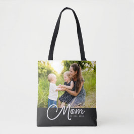 Bolso De Tela Mom Established Script Black Photo Tote Bag