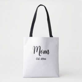 Bolso De Tela Mom Established Year New Mom Gift Tote