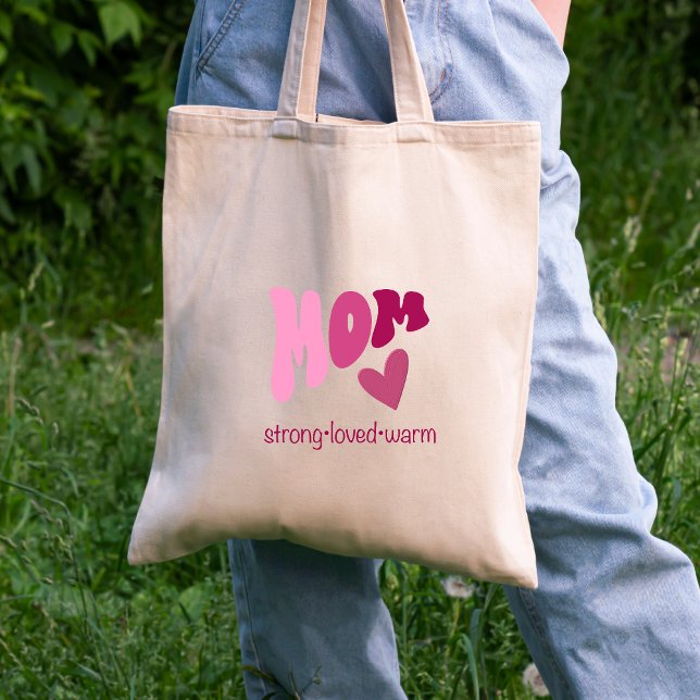 Bolso De Tela Mom  heart tote bag (Tote bag mom heart)