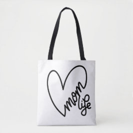 BOLSO DE TELA MOM LIFE CANVAS TOTE BAG