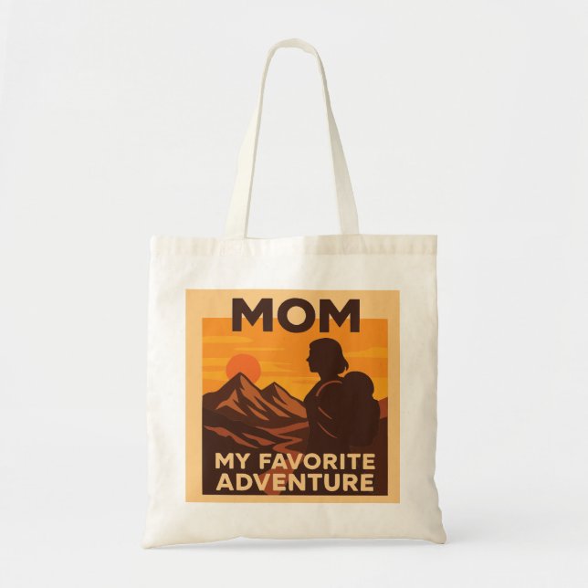 Bolso De Tela Mom My Favorite Adventure (Frente)