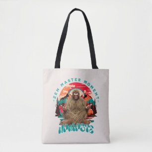 Bolso De Tela Momento del Maestro Zen Bigfoot Arte Retro de Medi