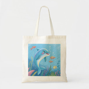 Bolso De Tela Momentos alegres de delfines