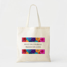 Bolso De Tela Mom's "Built on Courage, Raised on Love" - Tote