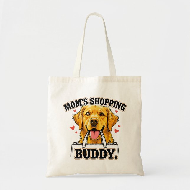 Bolso De Tela Mom's Shopping Buddy Golden Retriever (Frente)