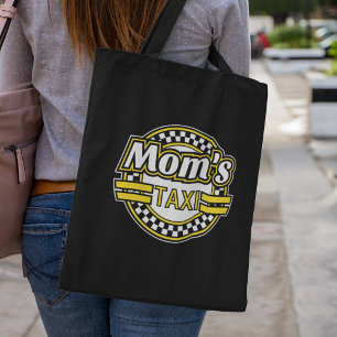 Bolso De Tela Mom's Taxi Sign