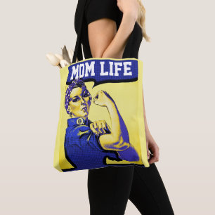 BOLSO DE TELA MON LIFE ROSIE THE RIVETER TOTE BAG PURSE