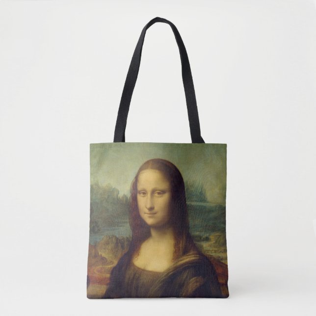 Bolso De Tela Mona Lisa By Leonardo Da Vinci (Anverso)