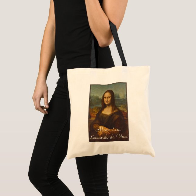 Bolso De Tela Mona Lisa de Leonardo da Vinci, arte renacentista (Anverso (producto))