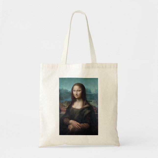 Bolso De Tela Mona Lisa Famosa Artes Visuales Leonardo da Vinci  (Frente)
