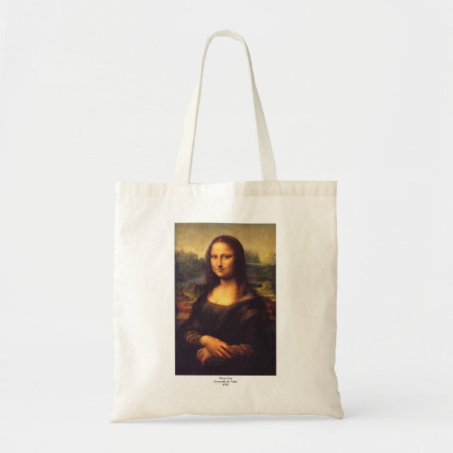 Bolso De Tela Mona Lisa hermosa (Frente)