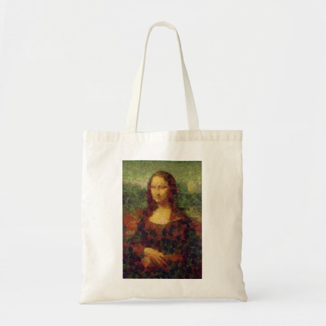 Bolso De Tela Mona Lisa Lettuce Bella Artes Vegan Spoof (Frente)