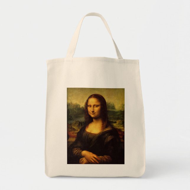 Bolso De Tela Mona Lisa por Leonardo Da Vinci (Frente)