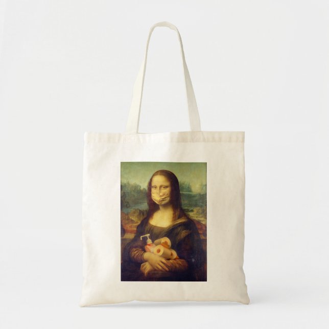 Bolso De Tela Mona Lisa Se Levantó (Frente)