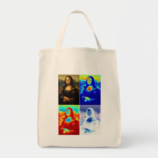 Bolso De Tela Mona Lisa Squared (Frente)