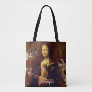Bolso De Tela Mona Lisa y su gato
