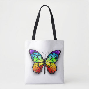 Bolso De Tela Monarca de mariposa arcoiris