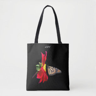 Bolso De Tela Monarca rojo de la dalia todo sobre el tote del