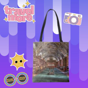 Bolso De Tela Monasterio moderno de la Biblioteca de Praga Foto 