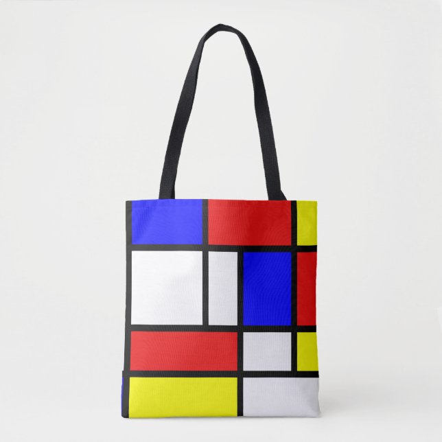Bolso De Tela Mondrian (Anverso)