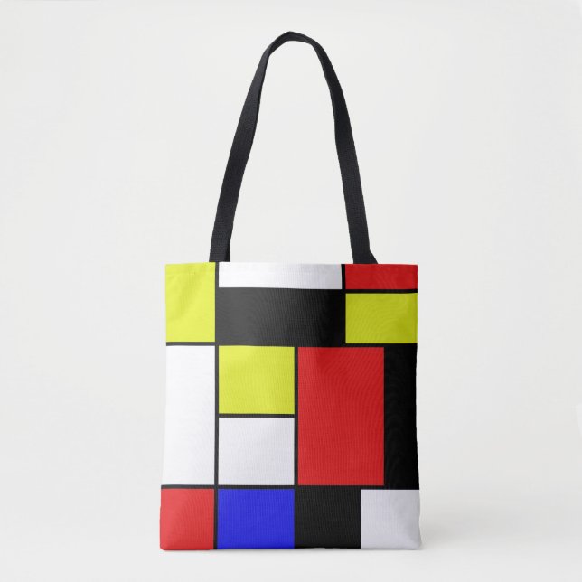 Bolso De Tela Mondrian #21 (Anverso)