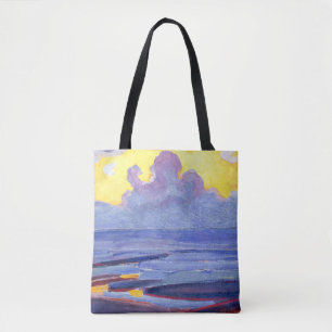 Bolso De Tela Mondrian - A orillas del mar, obra de arte popular