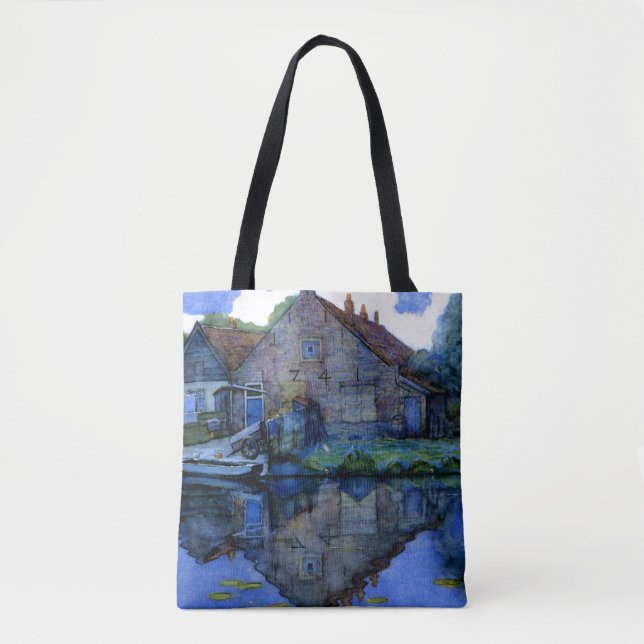 Bolso De Tela Mondrian - Casa en el Gein, (Anverso)