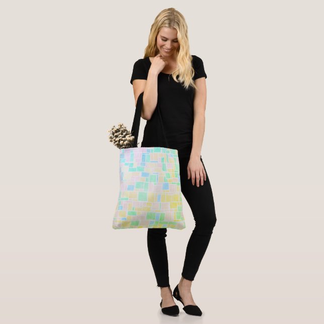 Bolso De Tela Mondrian Pastel 3 (Puesto)