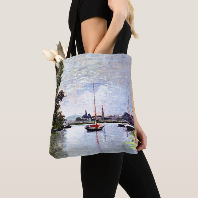 Bolso De Tela Monet - Argenteuil, visto desde pequeño brazo de m (Detalle)