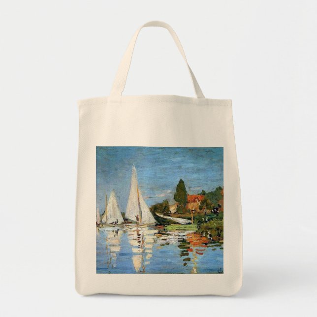 Bolso De Tela Monet Bella Artes Regatta Bag (Frente)