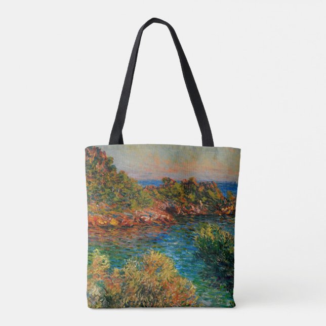 Bolso De Tela Monet - Cerca de Monte Carlo (Reverso)