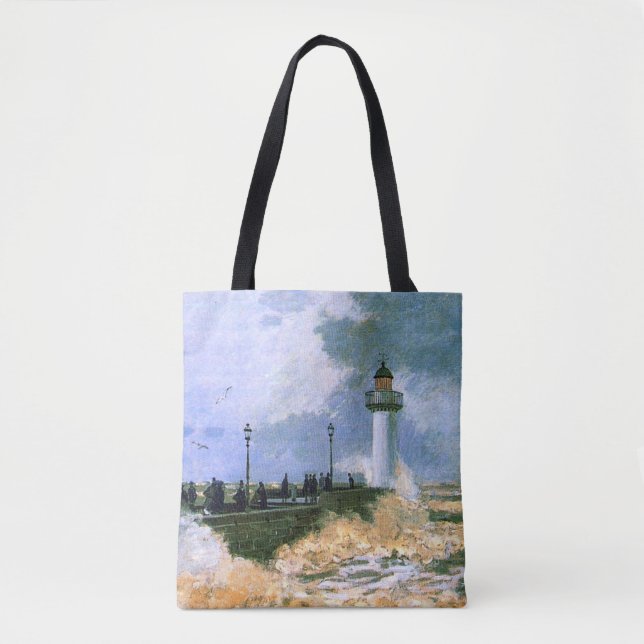 Bolso De Tela Monet - El embarcadero de Le Havre (Anverso)
