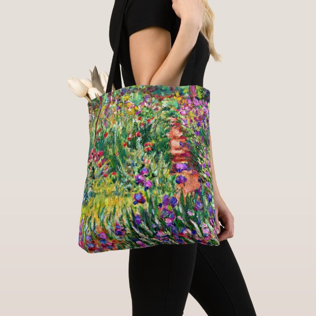 Bolso De Tela Monet - El jardín de Iris en Giverny (Detalle)